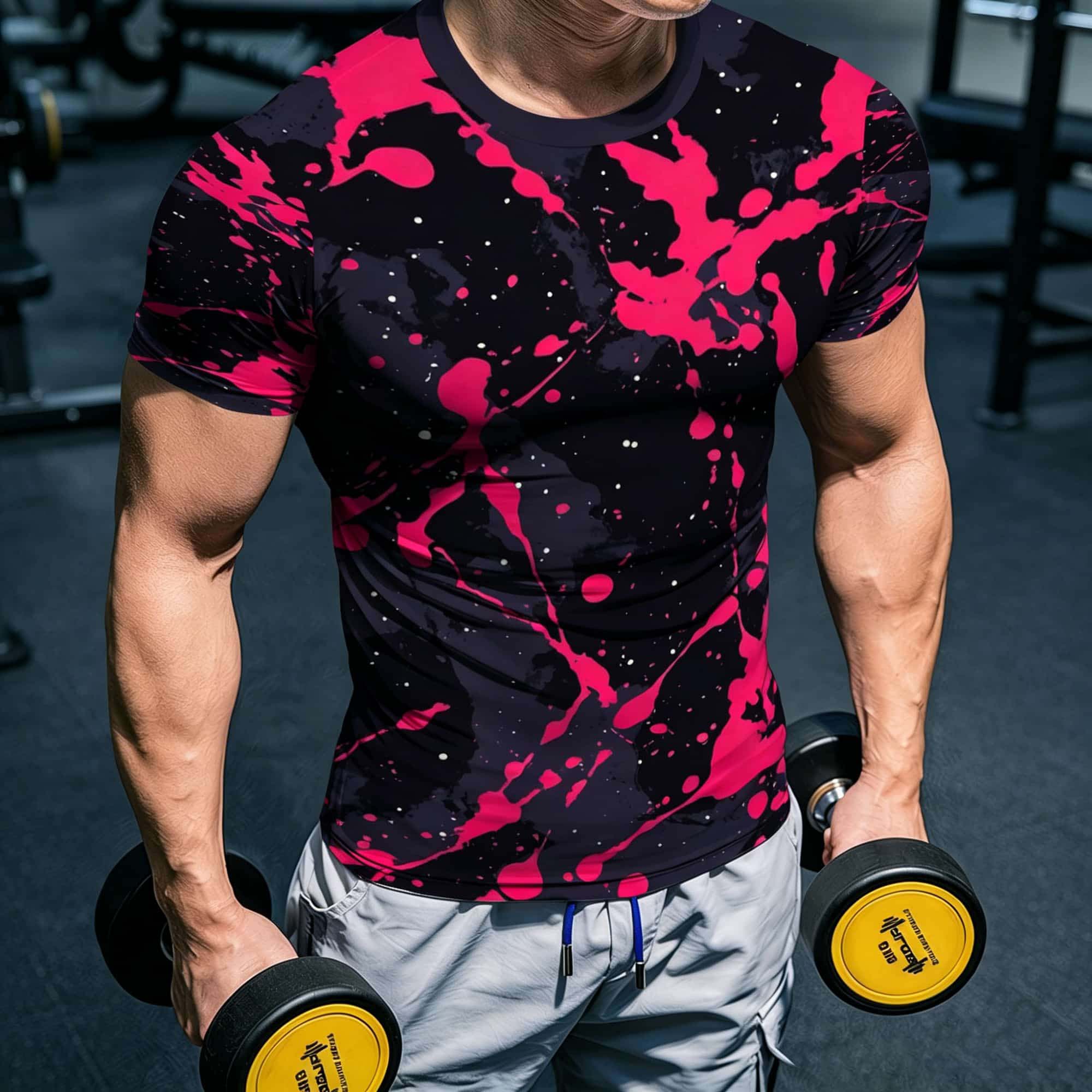 Men'S Fashion Pink Shirt - تي شيرت هيب هوب ستريت وير