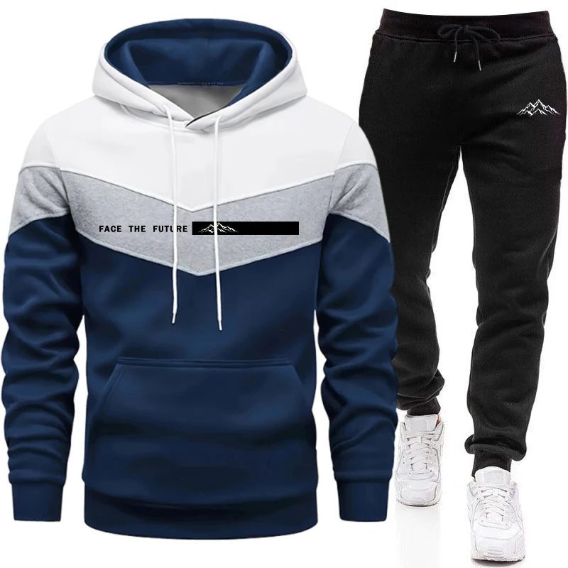 Mens Fashion Casual Outfits - بدلة رياضية يومية للخريف والشتاء للرجال،
