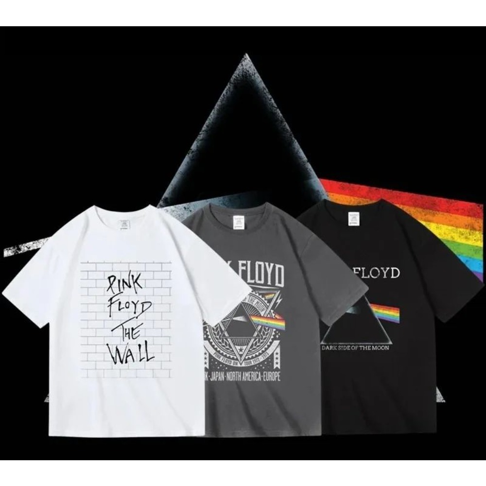 Men'S Fashion Pink Shirt - تي شيرت Pink Floyd The Moon