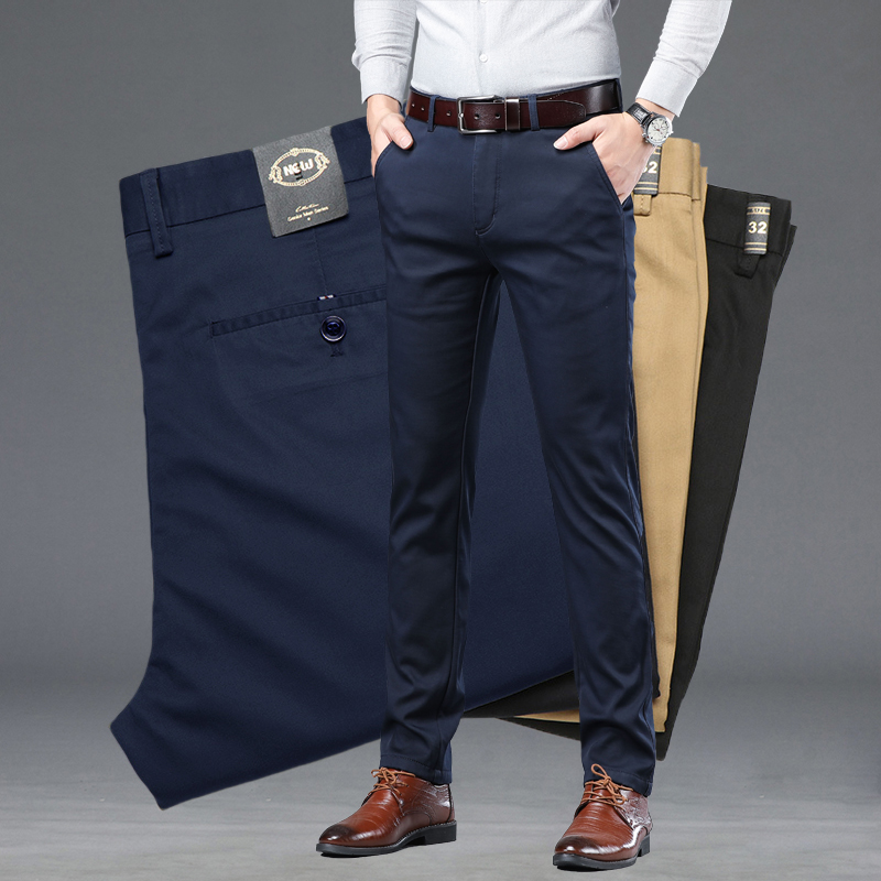 Men'S Fashion Khaki Pants - الصيف رقيقة الرجال سليم البدلة السراويل