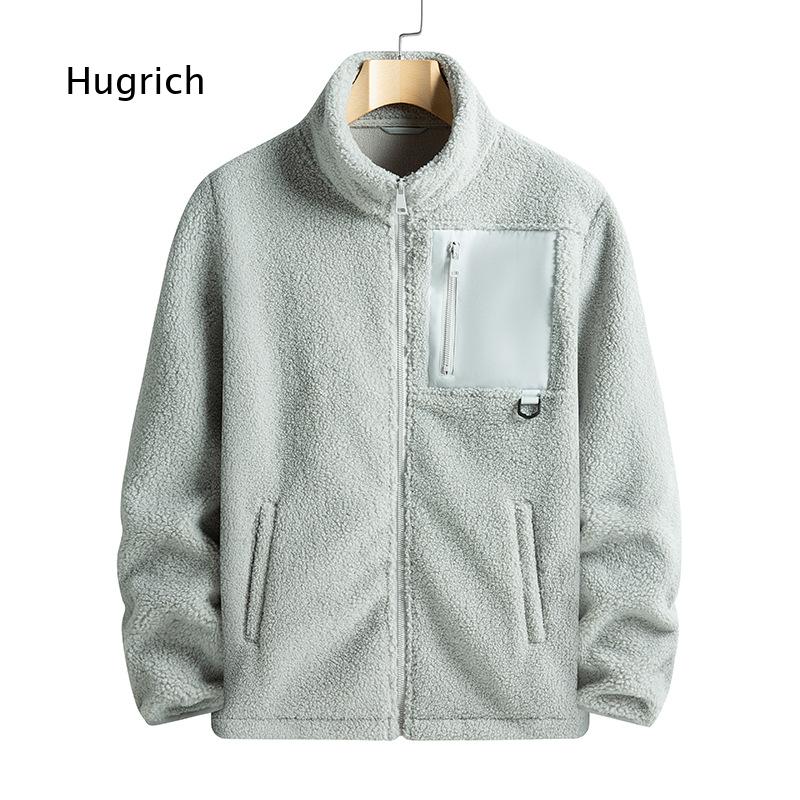 Sherpa Jacket Fleece - جاكيت رجالي من الصوف الشيربا بلون