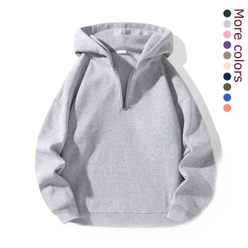 Mens Fashion Quarter Zip - هودي رجالي أنيق بسحاب ربعي، سويت