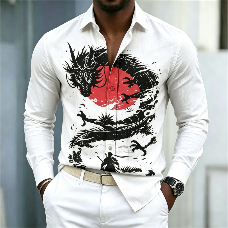 Mens Fashion Casual Outfits - قميص رجالي جديد لعام 2026 بنمط