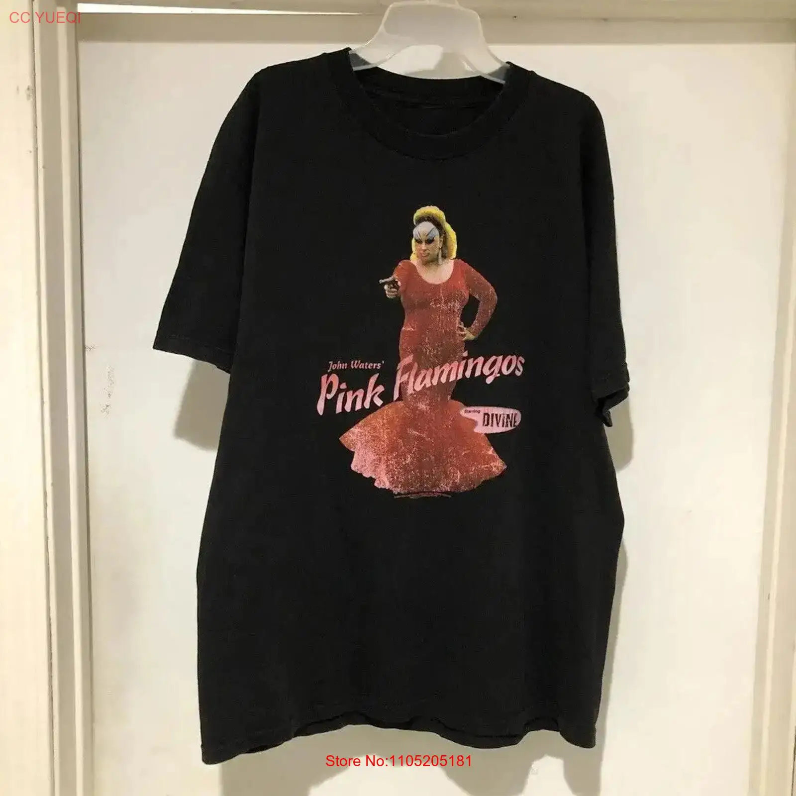 Men'S Fashion Pink Shirt - تي شيرت كلاسيكي 90s جون واترز
