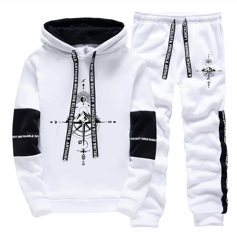 Mens Fashion Casual Outfits - بدلة رياضية رجالية جديدة لخريف وشتاء