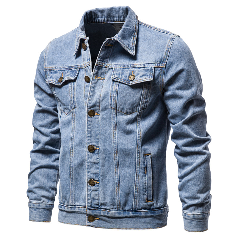 Mens Fashion Denim Jacket - سترات جينز متينة للرجال لخريف 2025