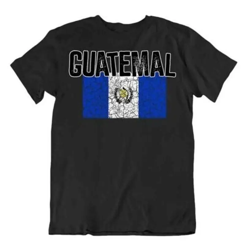 Men'S Fashion Guatemala - تي شيرت علم غواتيمالا التذكاري بتصميم