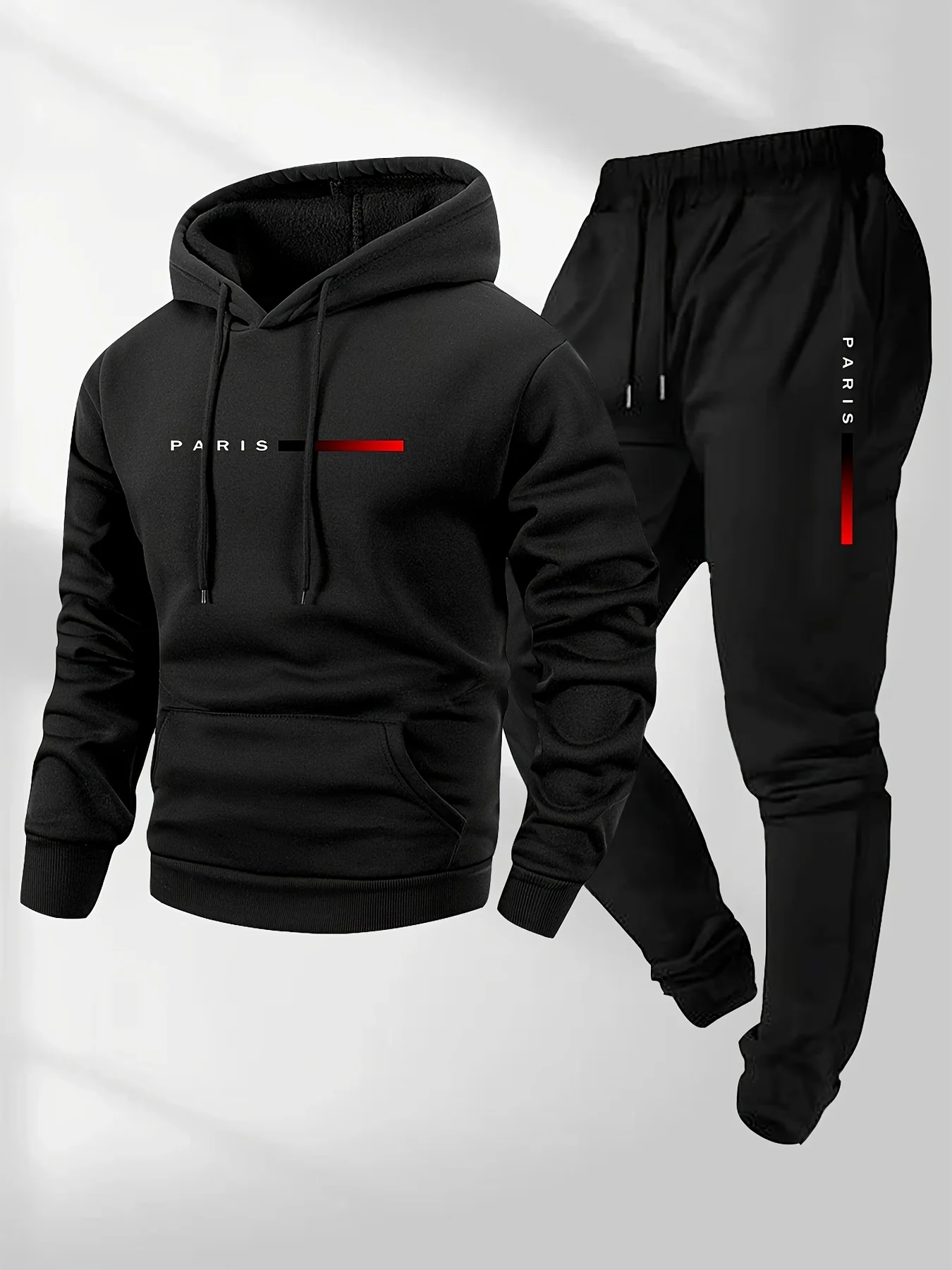 Mens Fashion Casual Outfits - طقم ملابس رياضية رجالي جديد بطباعة