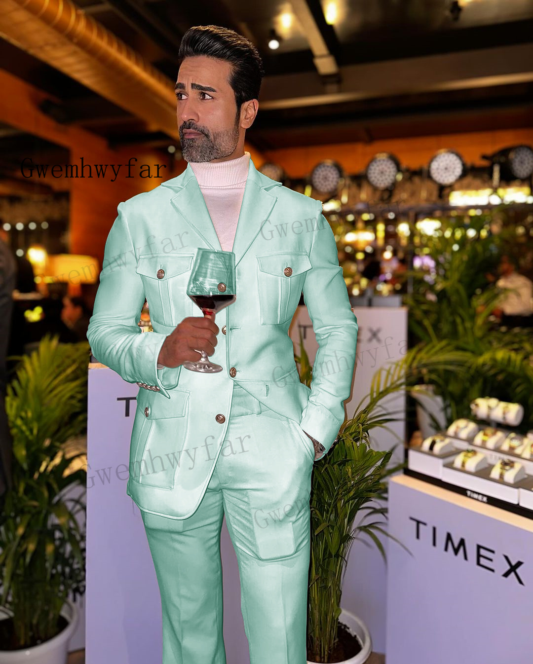 Slim Fit Blazer Men - Gwenhwyfar-بدلات للرجال بقصة ضيقة ، بدلات