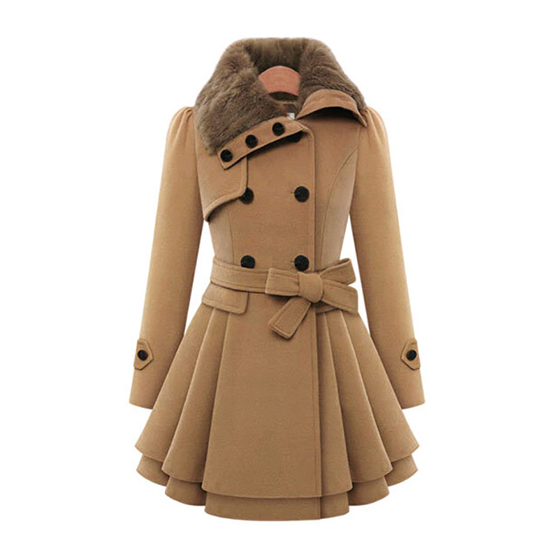Sherpa Jacket Fleece - معاطف شتوية ضيقة طويلة من الصوف