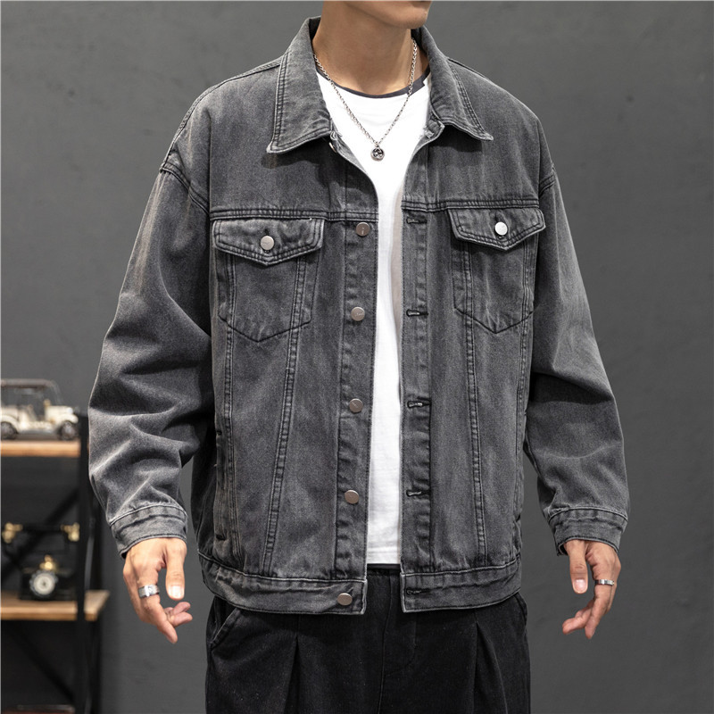 جديد الدينيم سترة الرجال خمر ج - مراجعة Mens Fashion Denim Jacket وسعره