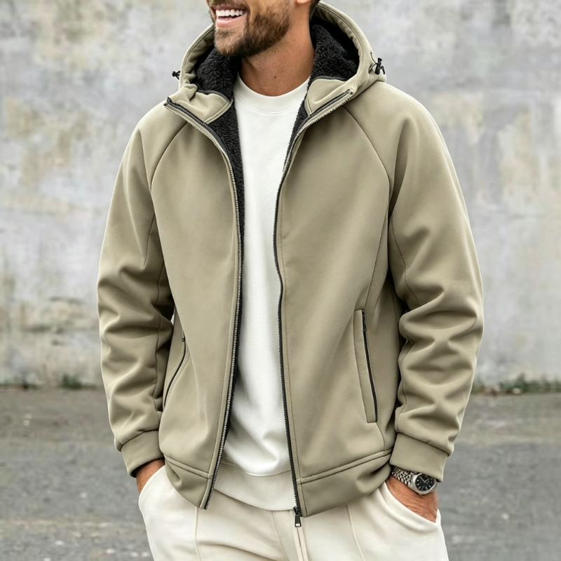 جاكيت رجالي سميك من الصوف القط - مراجعة Sherpa Jacket Fleece وسعره