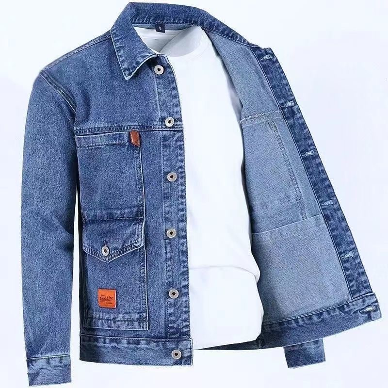 موضة جديدة لربيع وخريف عام 202 - مراجعة Mens Fashion Denim Jacket وسعره