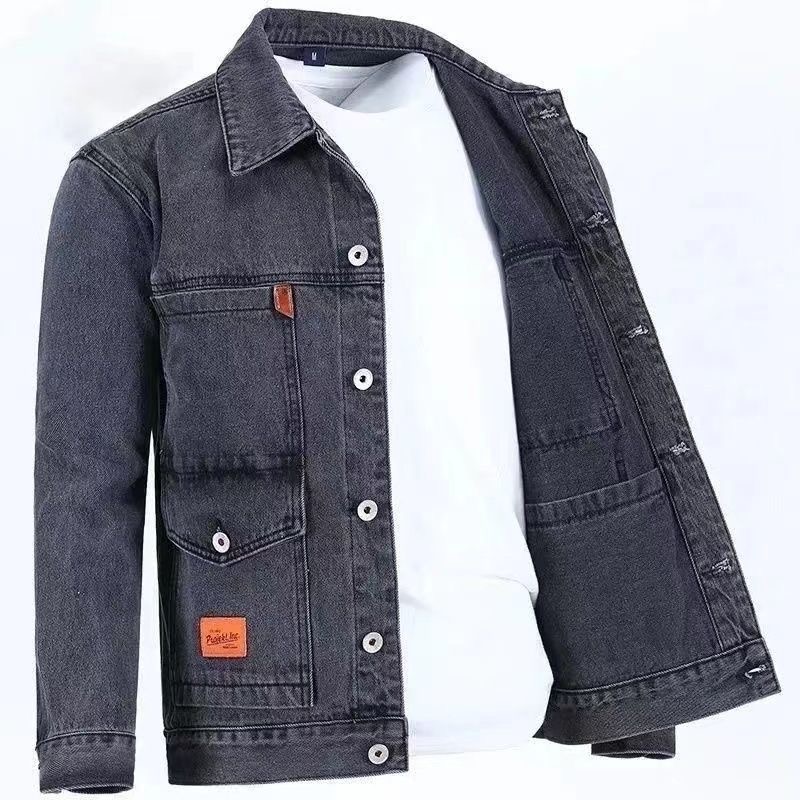 موضة جديدة لربيع وخريف عام 202 - مراجعة Mens Fashion Denim Jacket وسعره