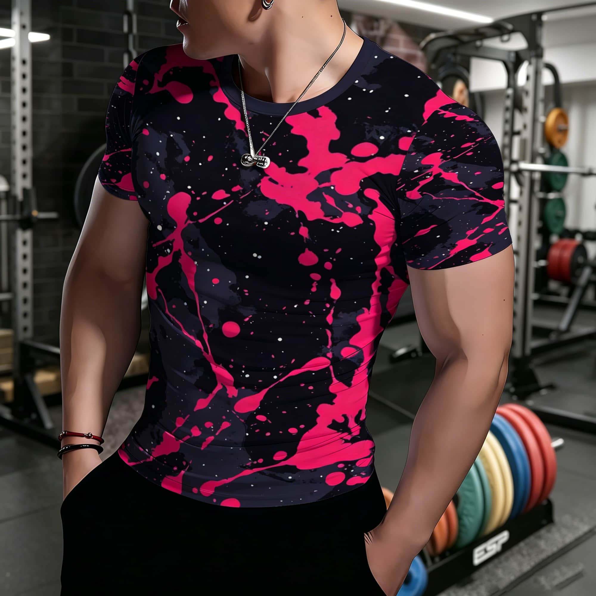 تي شيرت هيب هوب ستريت وير بأكم - مراجعة Men'S Fashion Pink Shirt وسعره