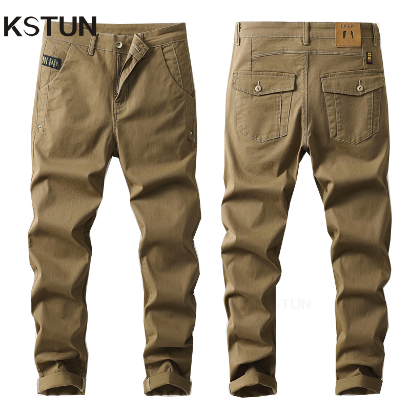 KSTUN رجل عارضة السراويل ضئيلة - مراجعة Men'S Fashion Khaki Pants وسعره