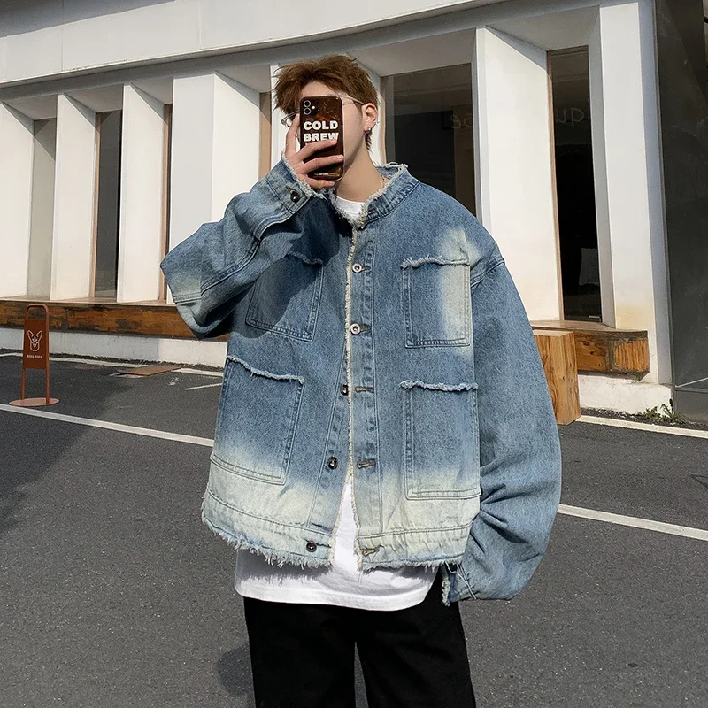 جاكيت جينز رجالي أمريكي بتصميم - مراجعة Mens Fashion Denim Jacket وسعره