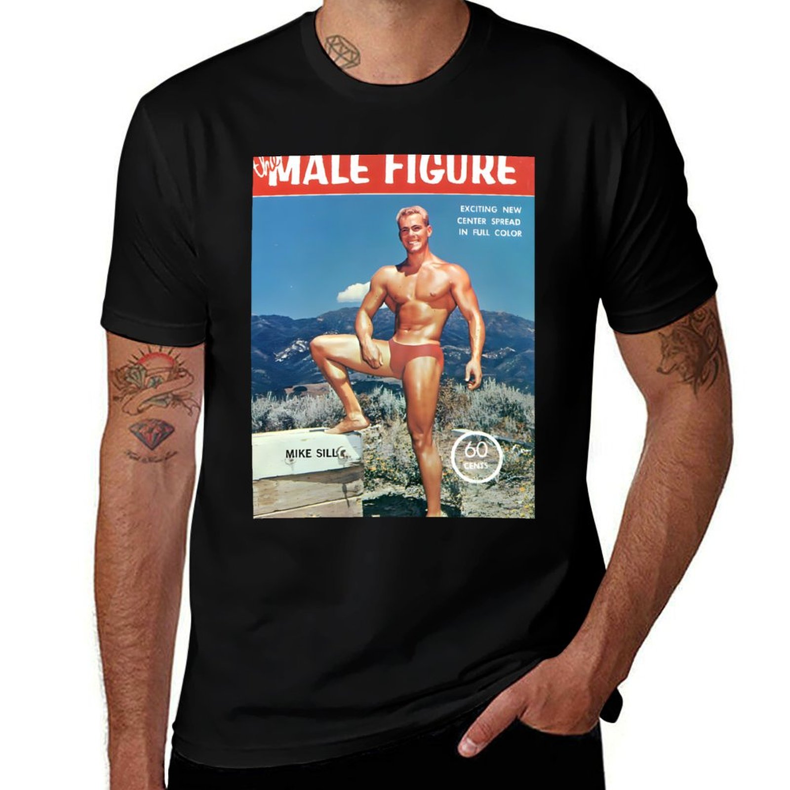 تي شيرت بتصميم رجل عضلي كلاسيك - مراجعة Mens Fashion Magazines وسعره