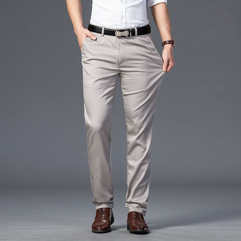 الصيف رقيقة الرجال سليم البدلة - مراجعة Men'S Fashion Khaki Pants وسعره