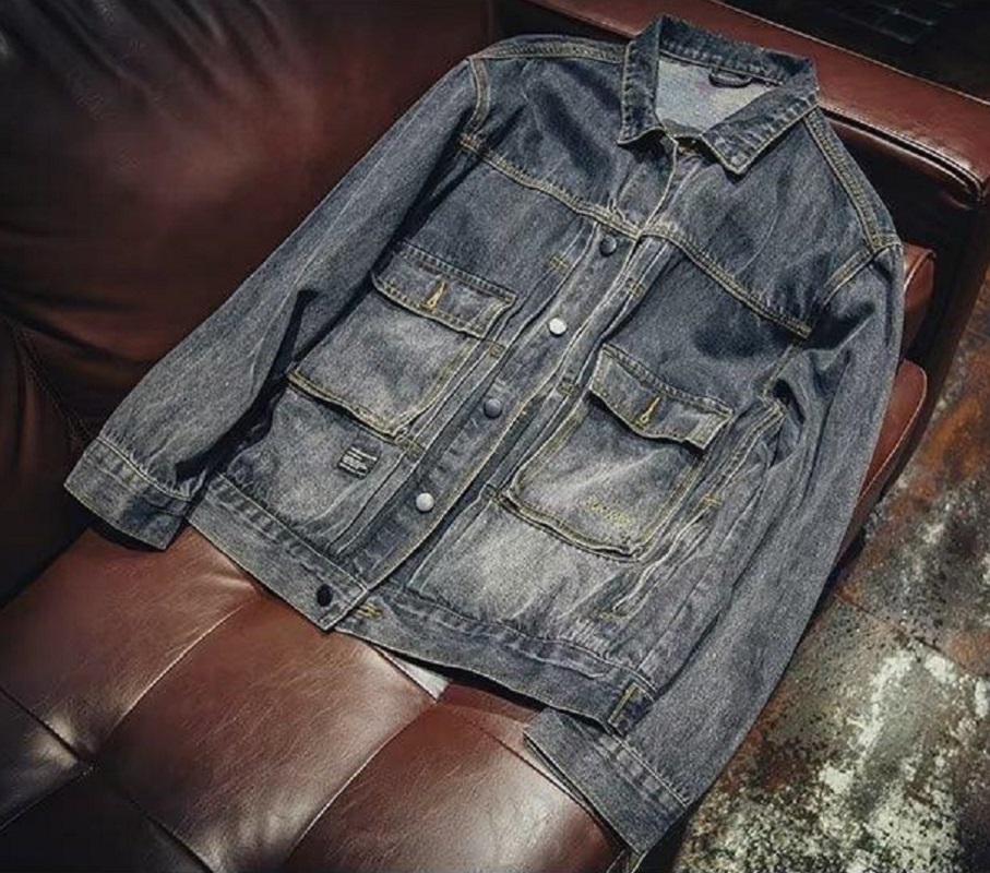 الرجال فضفاضة تناسب الدنيم ستر - مراجعة Mens Fashion Denim Jacket وسعره