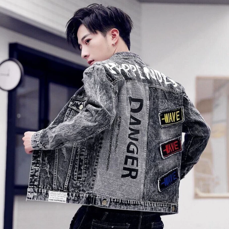 سترات جينز بأزرار هيب هوب للرج - مراجعة Mens Fashion Denim Jacket وسعره