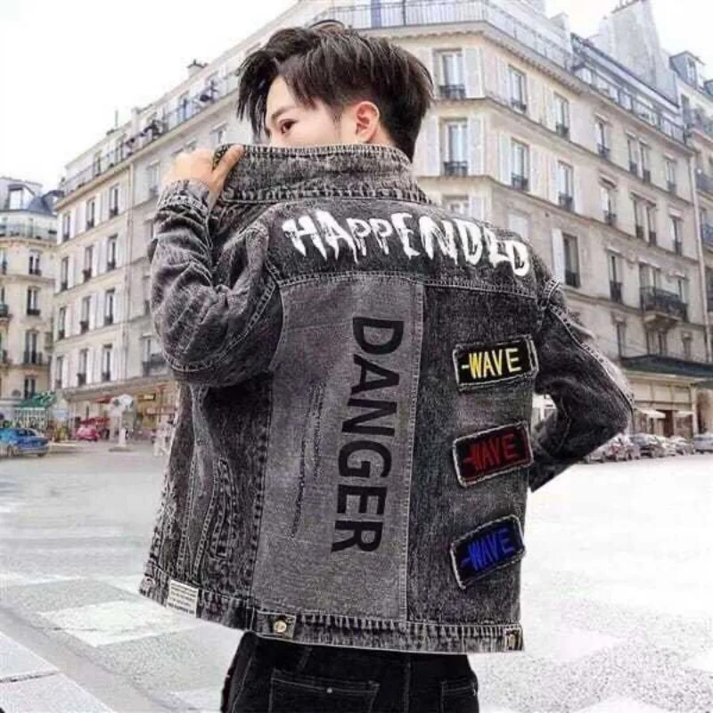 سترات جينز بأزرار هيب هوب للرج - مراجعة Mens Fashion Denim Jacket وسعره