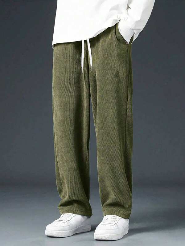 بنطلون رجالي كلاسيكي من قماش ا - مراجعة Men'S Fashion Khaki Pants وسعره