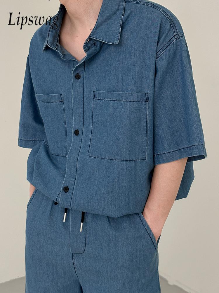 بدلات رجالية من قطعتين من الدن - مراجعة Jeans Shirt Fashion For Men وسعره