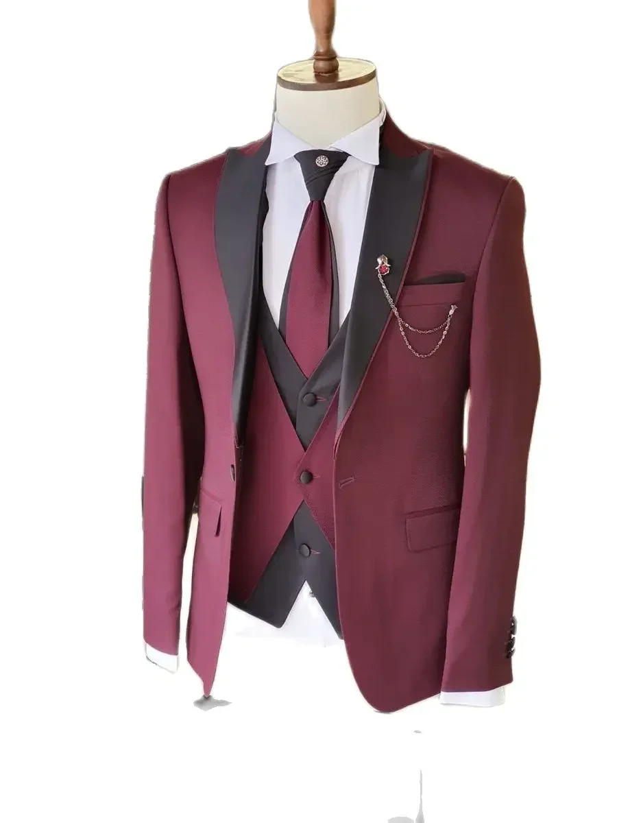 بدلة رجالية إنجليزية رسمية للز - مراجعة Slim Fit Blazer Men وسعره