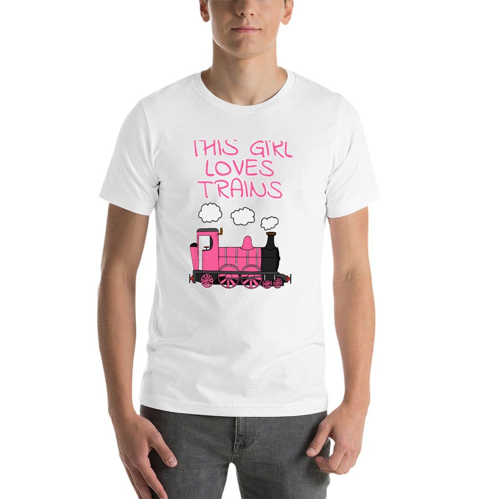 تي شيرت This Girl Loves Trains - مراجعة Men'S Fashion Pink Shirt وسعره