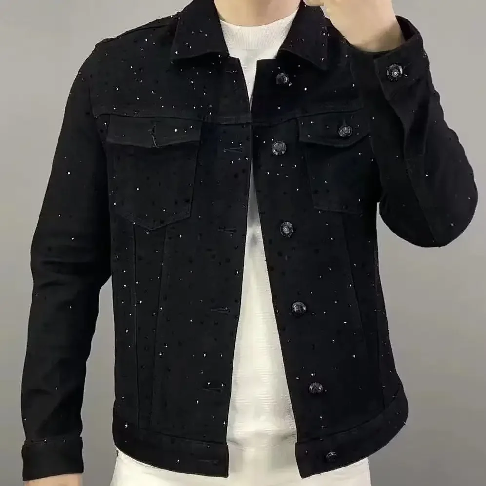 معطف جينز للرجال زر عادية سليم - مراجعة Mens Fashion Denim Jacket وسعره
