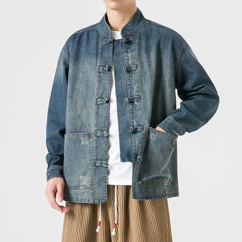 جاكيت جينز رجالي على الطراز ال - مراجعة Mens Fashion Denim Jacket وسعره