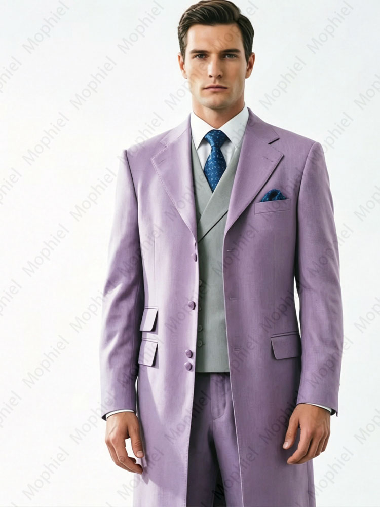 بدلات رجالية طويلة عالية الجود - مراجعة Slim Fit Blazer Men وسعره