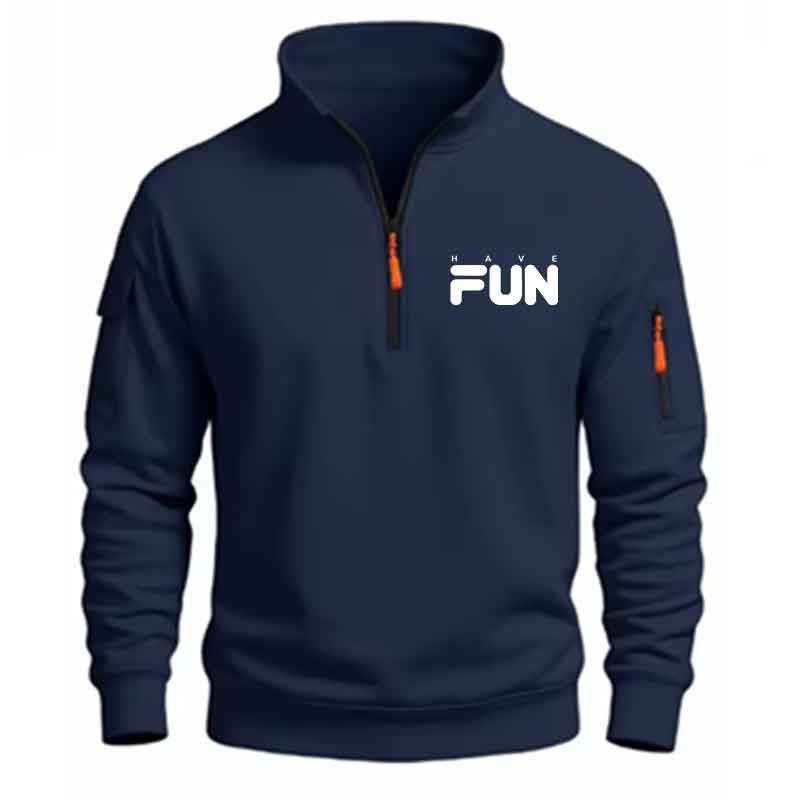 سترة رجالية بسحاب ربعي، تصميم  - مراجعة Mens Fashion Quarter Zip وسعره