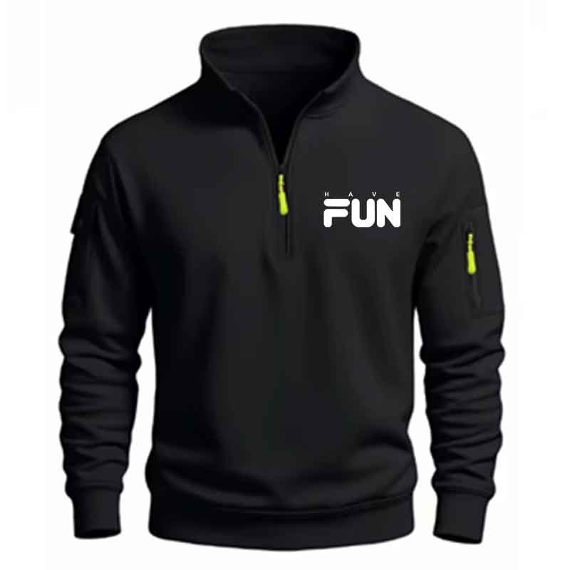 سترة رجالية بسحاب ربعي، تصميم  - مراجعة Mens Fashion Quarter Zip وسعره