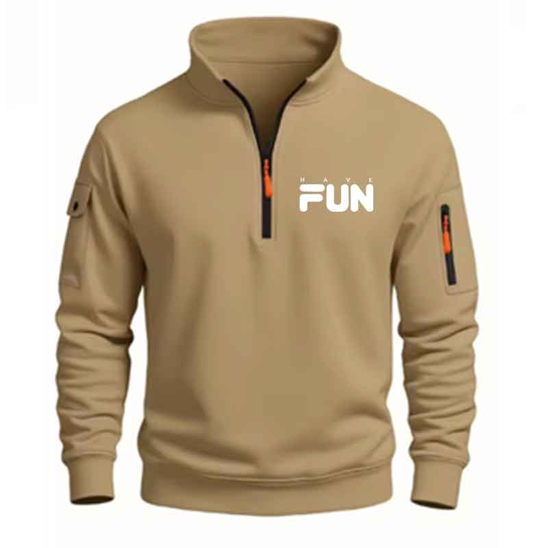 سترة رجالية بسحاب ربعي، تصميم  - مراجعة Mens Fashion Quarter Zip وسعره