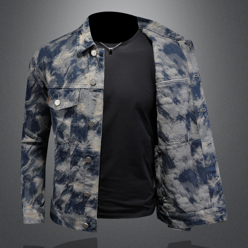 سترة ربيعية عتيقة من قماش الدن - مراجعة Mens Fashion Denim Jacket وسعره