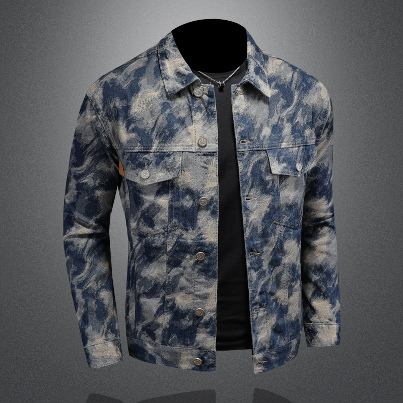 سترة ربيعية عتيقة من قماش الدن - مراجعة Mens Fashion Denim Jacket وسعره