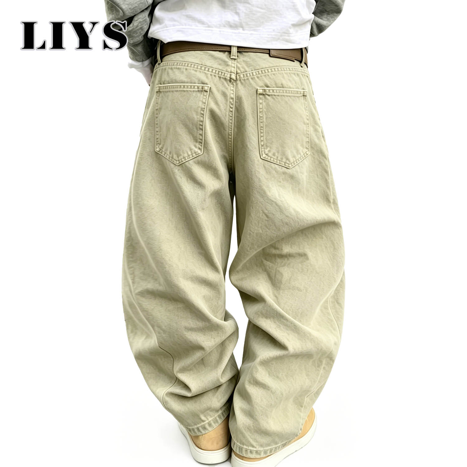 بنطلون جينز رجالي LIYS بتصميم  - مراجعة Men'S Fashion Khaki Pants وسعره