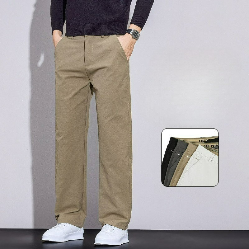 بنطلون رجالي كاجوال للعمل، لون - مراجعة Men'S Fashion Khaki Pants وسعره