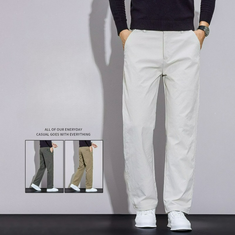 بنطلون رجالي كاجوال للعمل، لون - مراجعة Men'S Fashion Khaki Pants وسعره