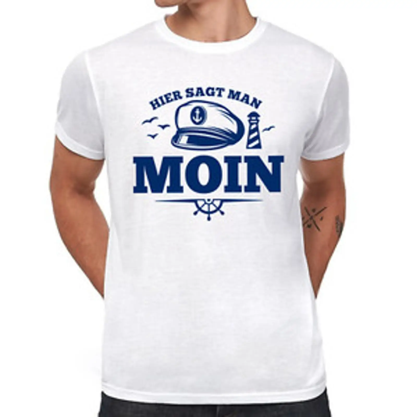 تي شيرت Here Sagt Man Moin de  - مراجعة Men'S Fashion Hamburg وسعره