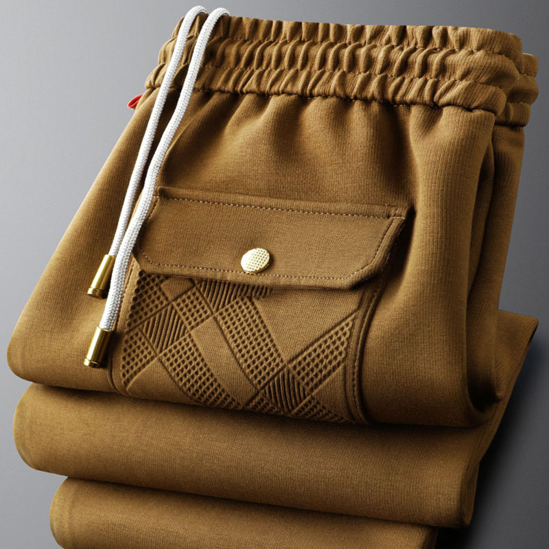 الرجال مشد متماسكة Sweatpants  - مراجعة Men'S Fashion Khaki Pants وسعره