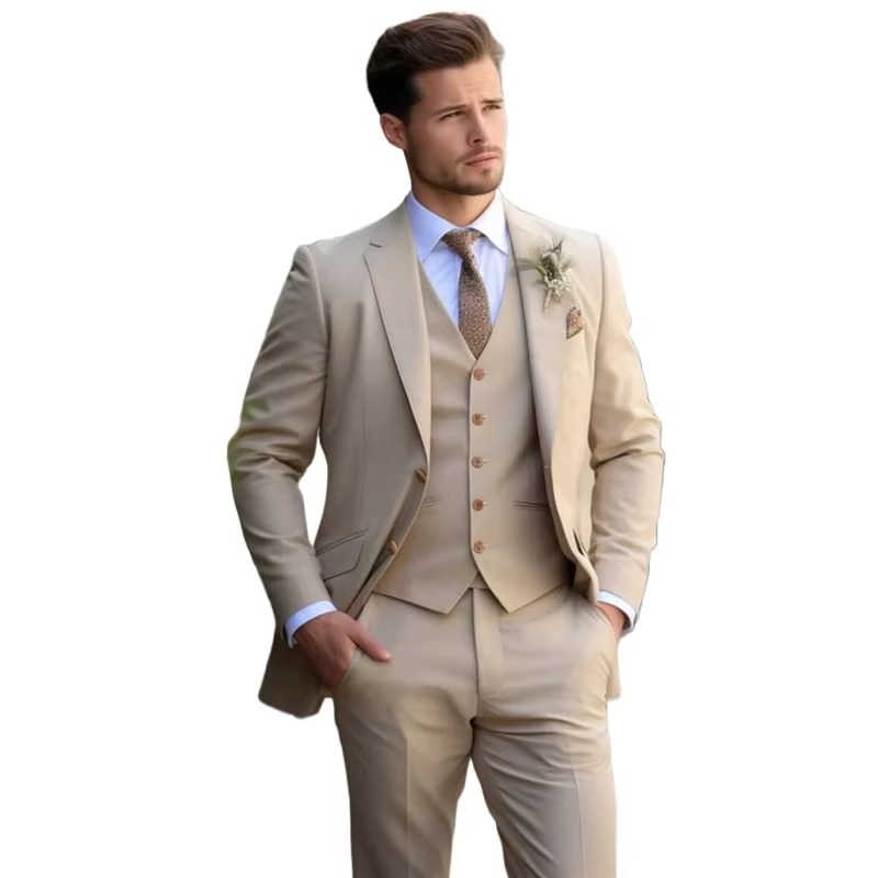 الكاكي أنيقة الرجال الدعاوى ال - مراجعة Slim Fit Blazer Men وسعره