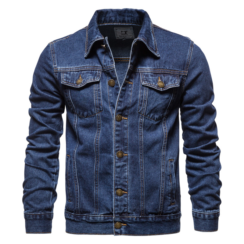 سترات جينز متينة للرجال لخريف  - مراجعة Mens Fashion Denim Jacket وسعره