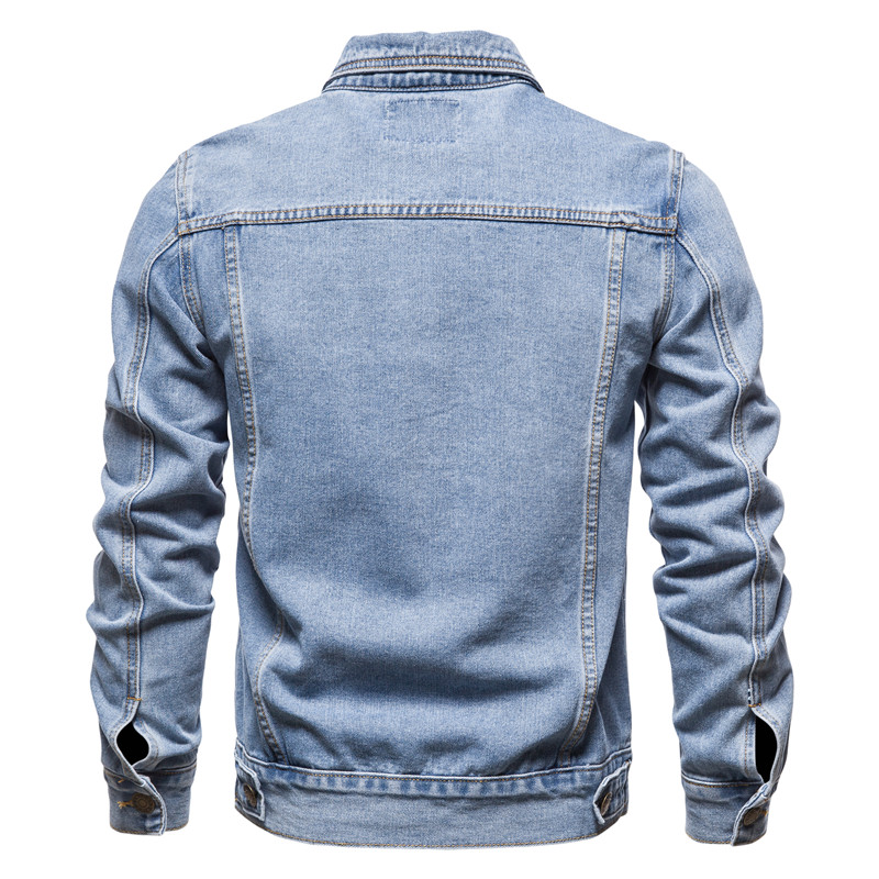 سترات جينز متينة للرجال لخريف  - مراجعة Mens Fashion Denim Jacket وسعره