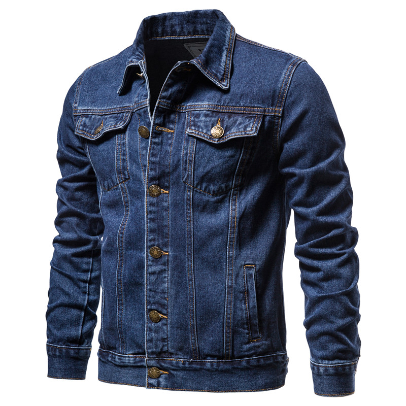 سترات جينز متينة للرجال لخريف  - مراجعة Mens Fashion Denim Jacket وسعره