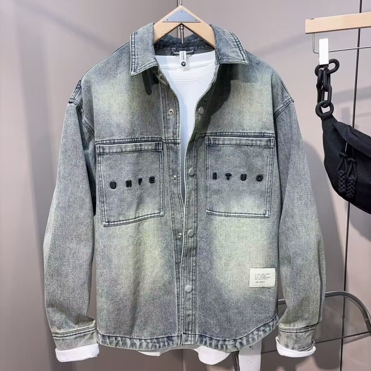 خمر نظيفة صالح ربيع الخريف كاو - مراجعة Jeans Shirt Fashion For Men وسعره