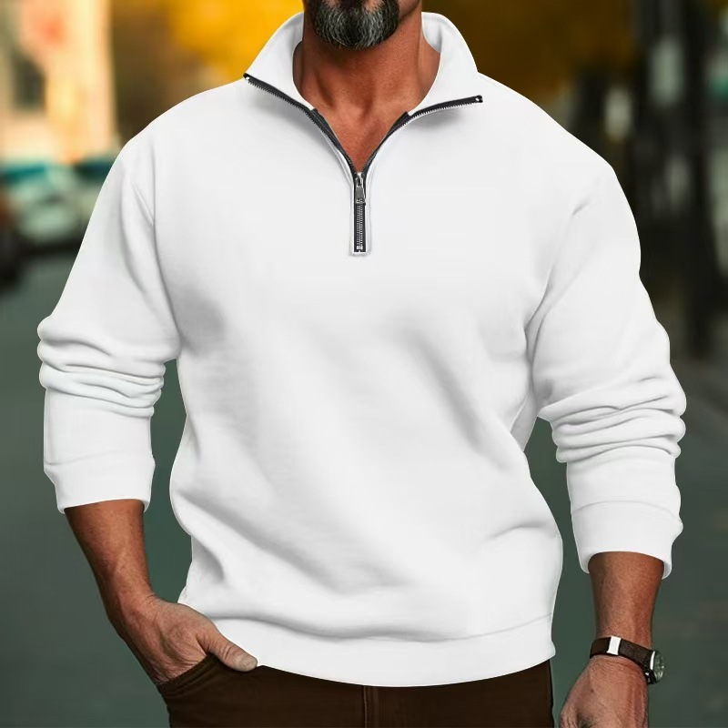 سويت شيرت بسحاب ربعي للرجال وا - مراجعة Mens Fashion Quarter Zip وسعره