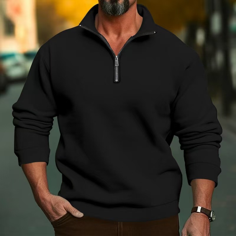 سويت شيرت بسحاب ربعي للرجال وا - مراجعة Mens Fashion Quarter Zip وسعره